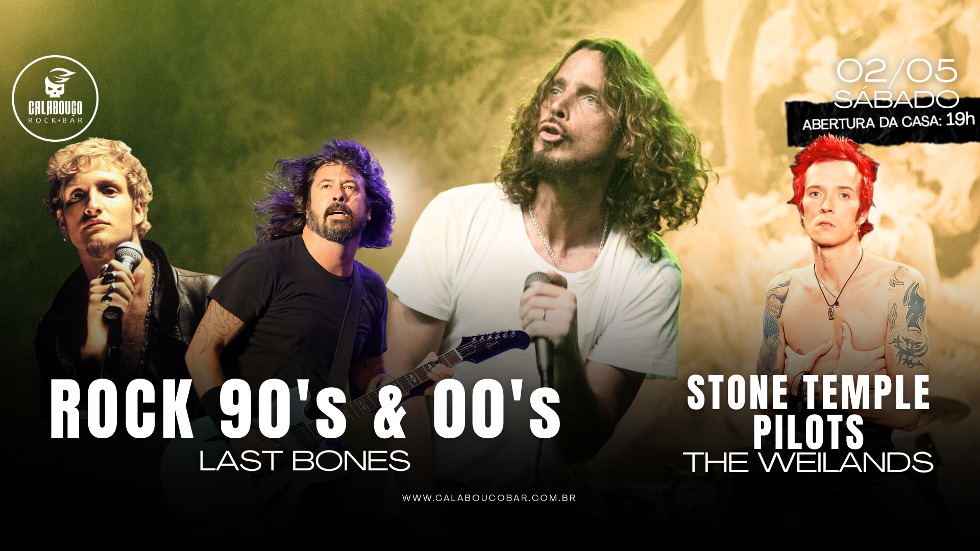 ROCK 90's & 00's com Last Bones