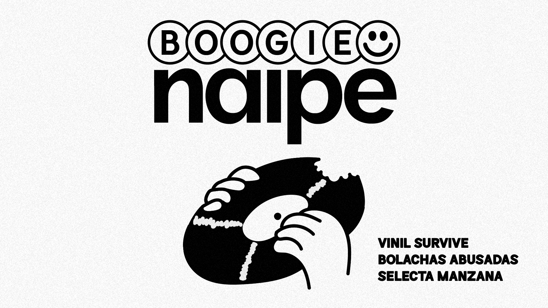 BOOGIE NAIPE com Vinil Survive + Selecta Manzana + Bolachas Abusadas