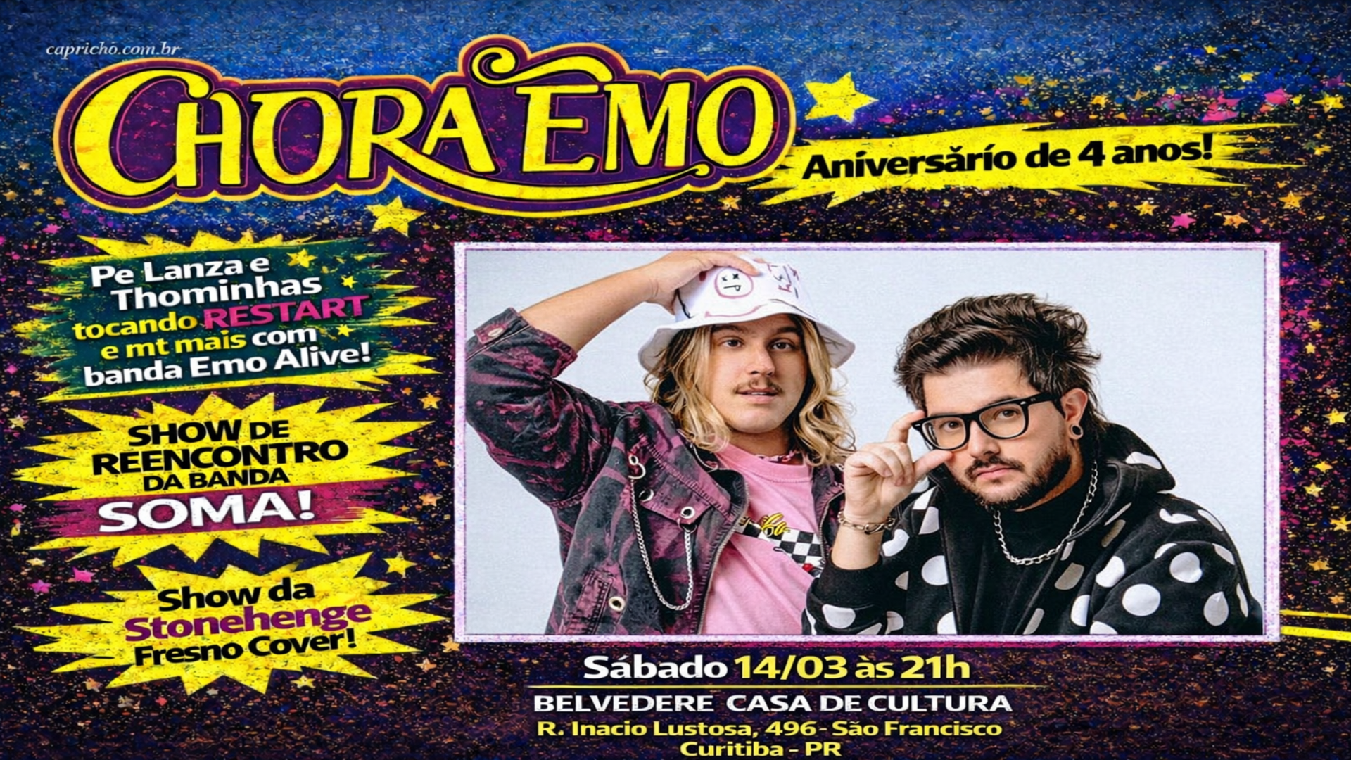 Pe Lanza e Thominhas | Aniversário de 4 anos da Chora Emo!