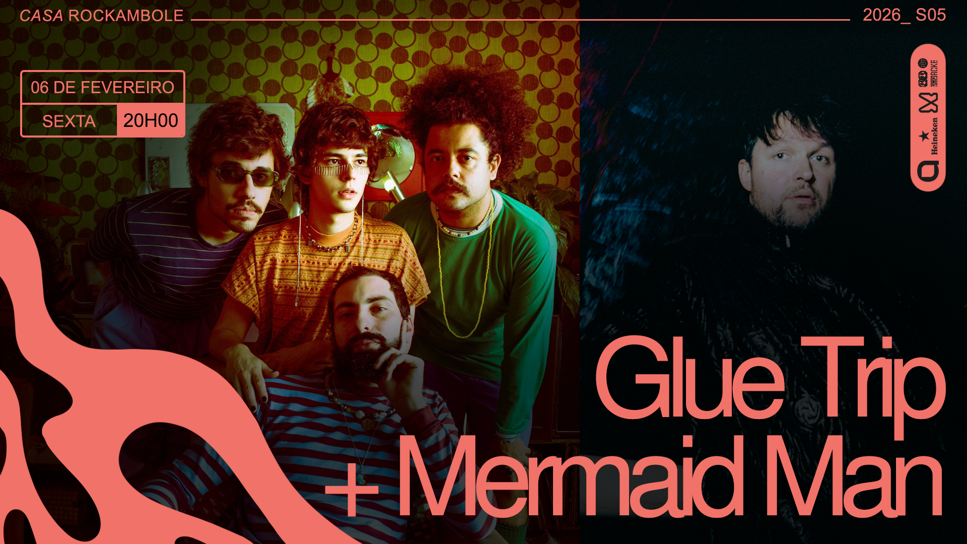 Glue Trip + Mermaid Man na Casa Rockambole