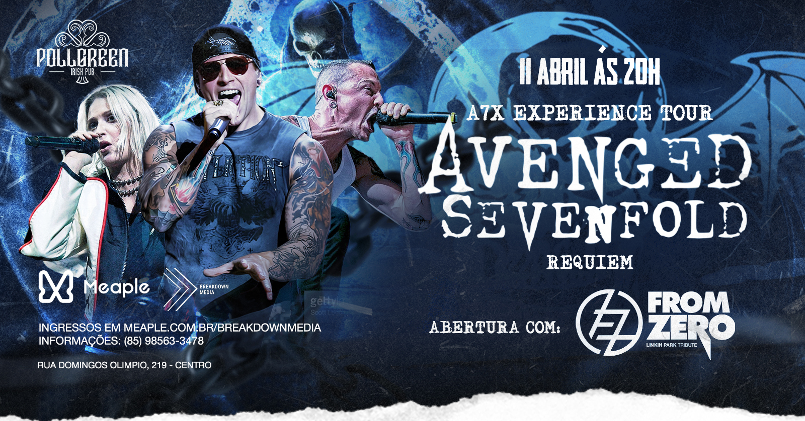 TRIBUTO AO AVENGED SEVENFOLD EM SOBRAL-CE | A7X EXPERIENCE TOUR +