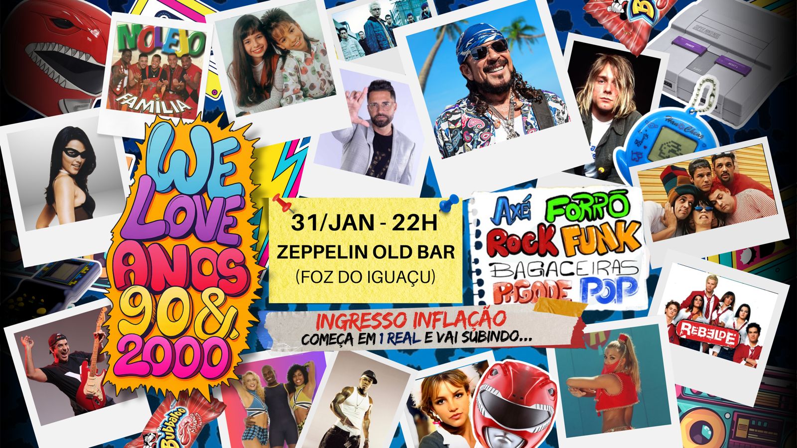 WE LOVE 90s - Edição Foz do Iguaçu em Foz do Iguaçu