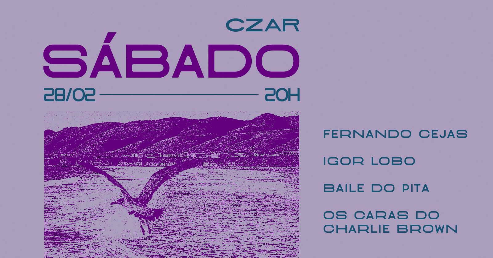 Sábado no Czar (28/02) 