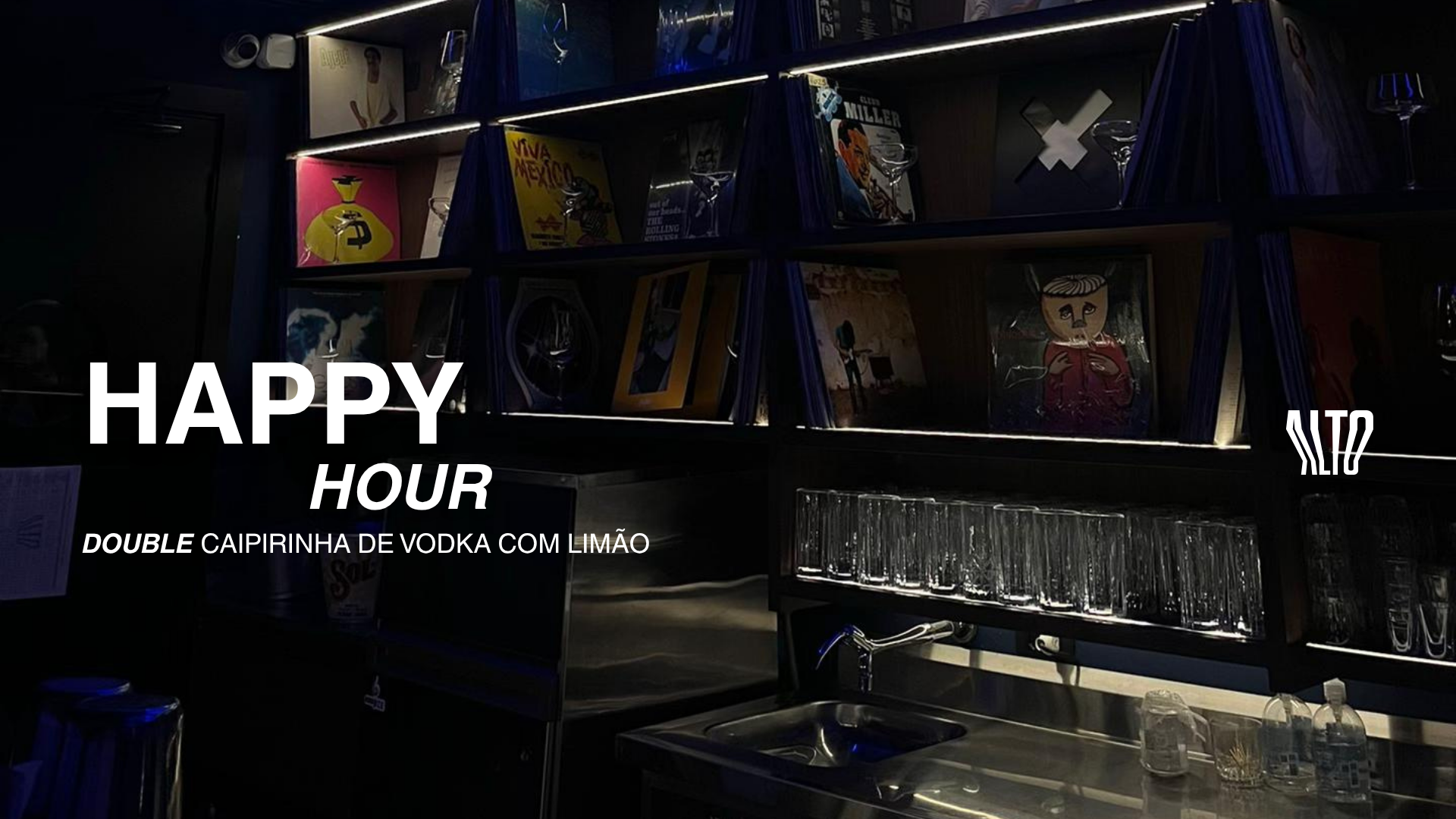 Happy Hour | Double Caipirinha de Vodka com Limão | 18h até 20h com Entrada VIP