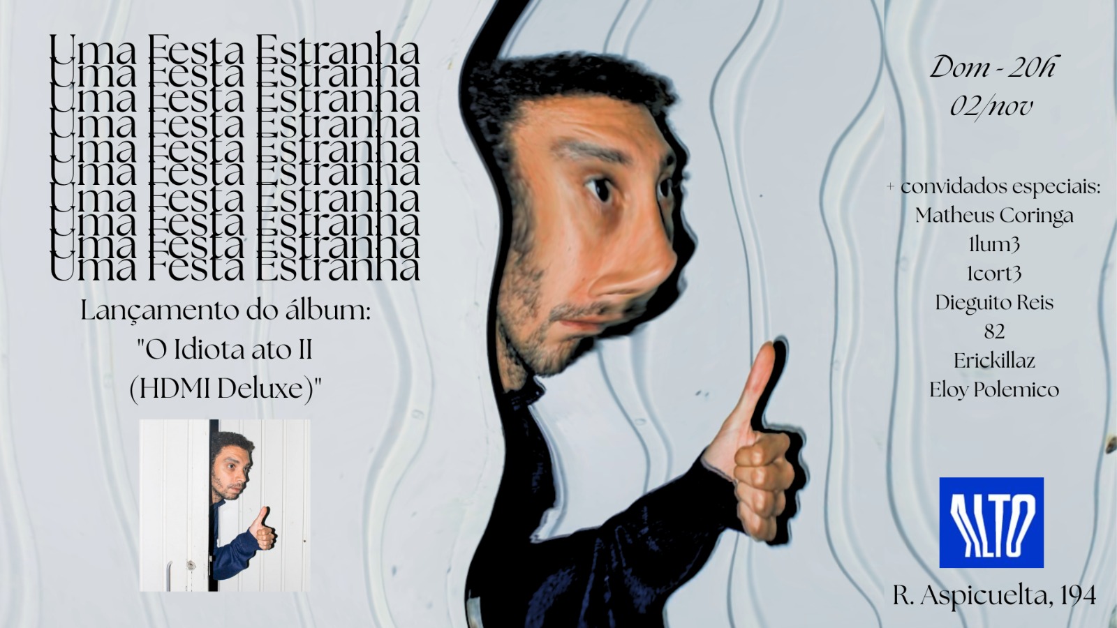 Sergio Estranho no Bar Alto em São Paulo