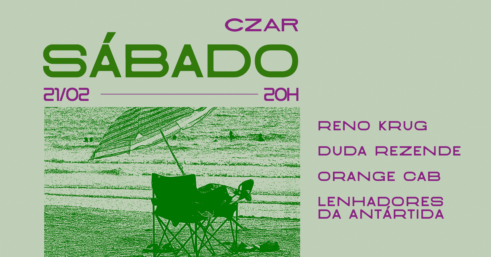 Sábado no Czar (21/02) 