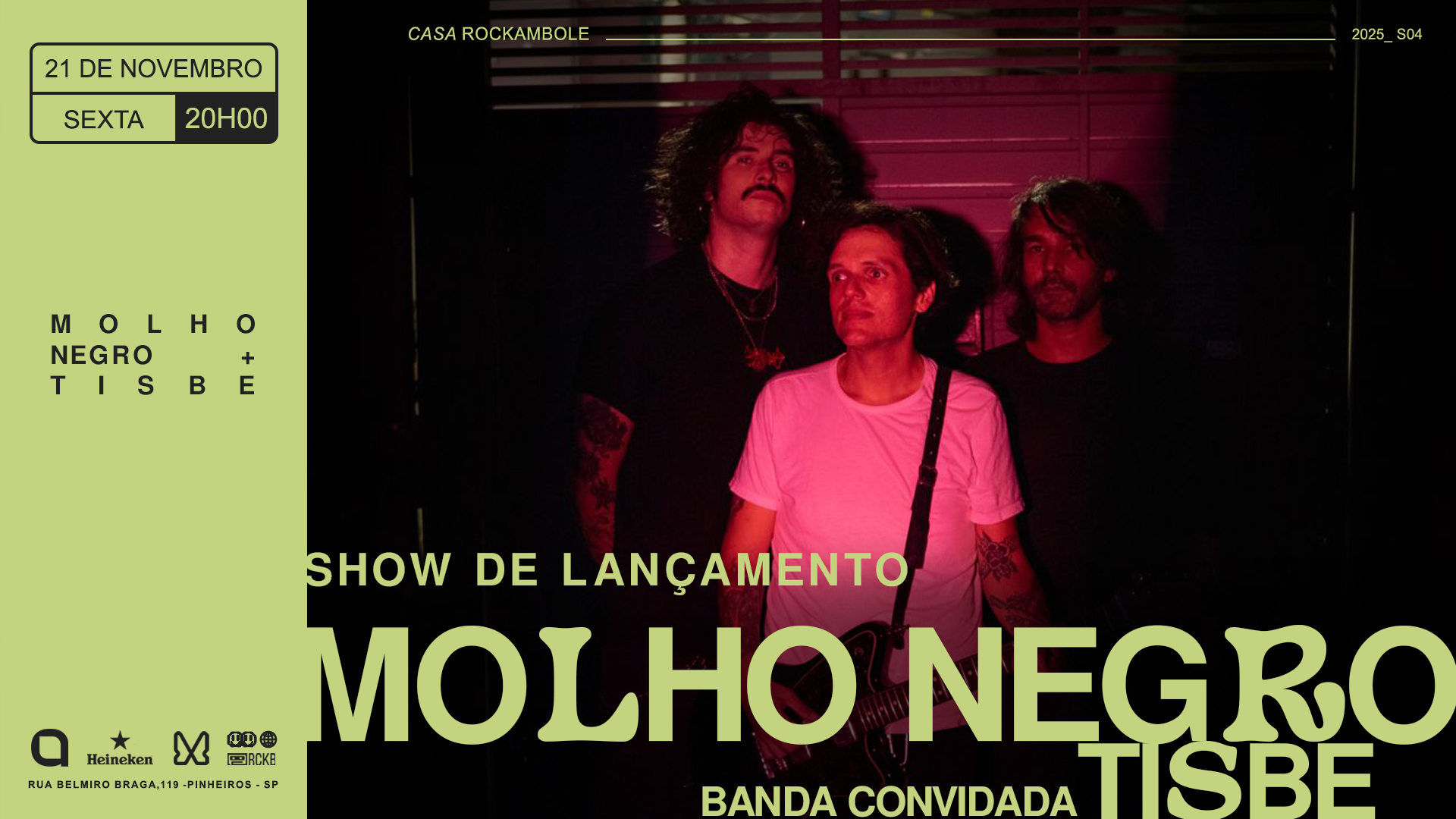 Molho Negro + Tisbe na Casa Rockambole em São Paulo