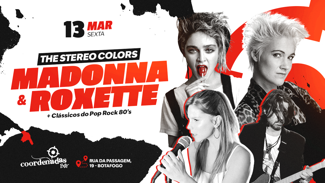 The Stereo Colors - Madonna & Roxette - No Coordenadas Bar 