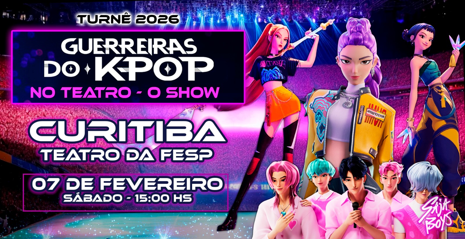 Guerreiras do K-POP no Teatro - O Show em Curitiba