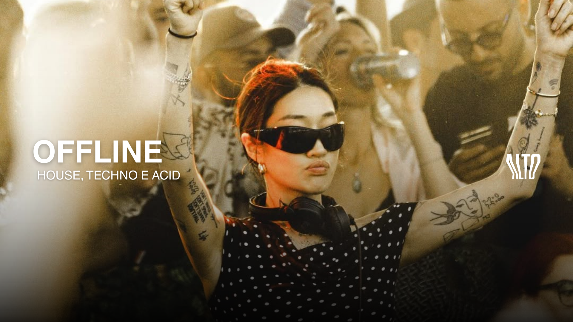 Offline_ no Bar Alto | House, Techno e Acid com Entrada VIP até 23h na Sexta-feira 20.03