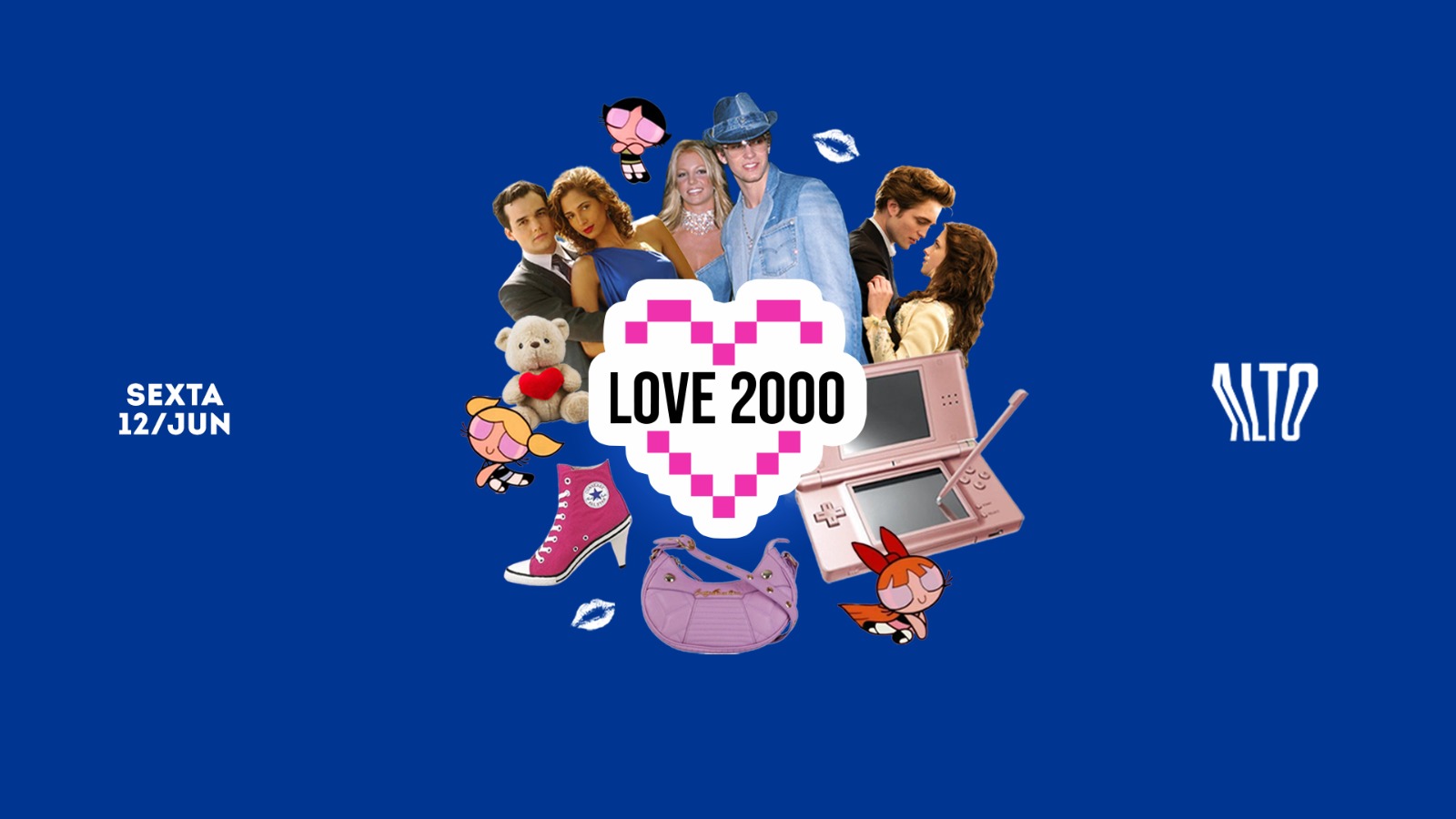 Love 2000 no Dia dos Namorados ❥ Pop, Rock, Eletro, Hip-Hop e Nacionais ❥ Sexta-feira no Bar Alto