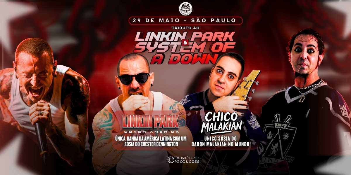 Tributo ao Linkin park e System of a down em São Paulo/SP