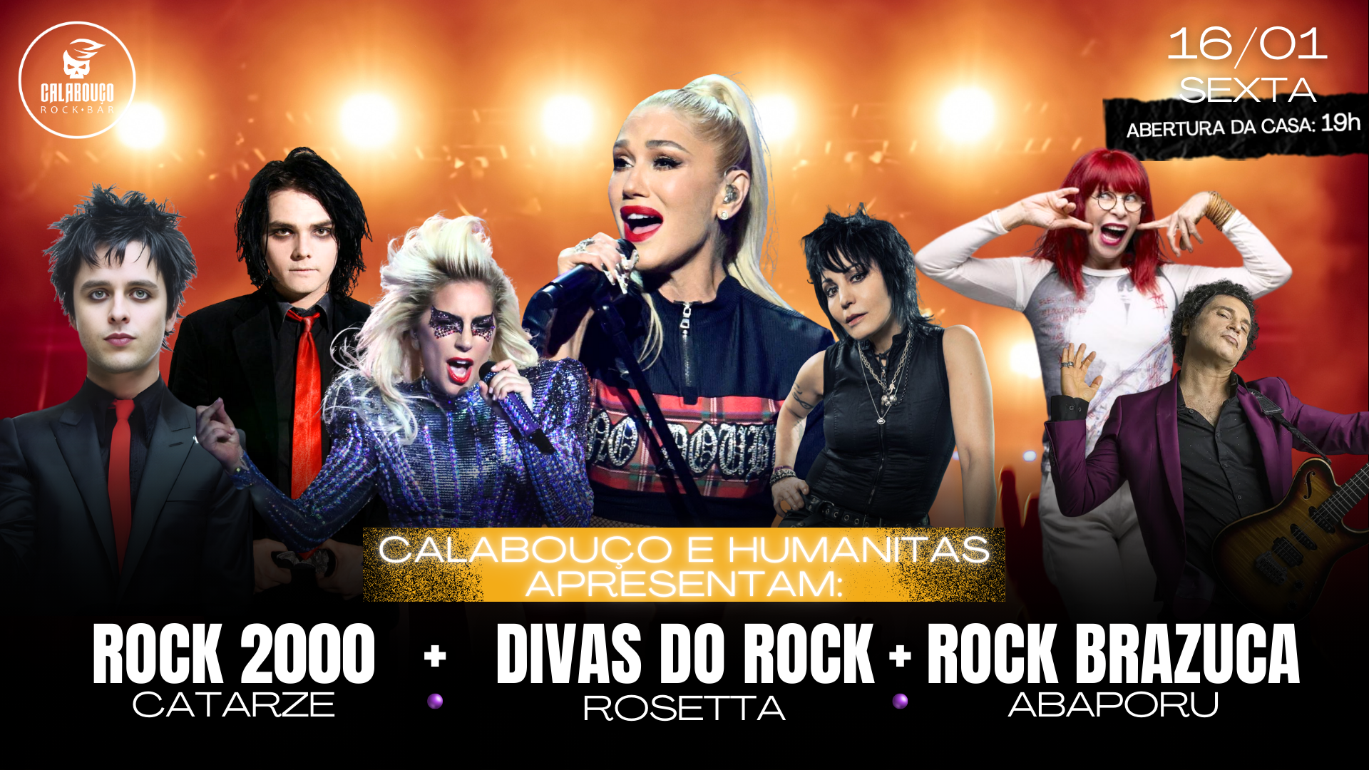 DIVAS DO ROCK + ROCK 2000 + ROCK BRAZUCA