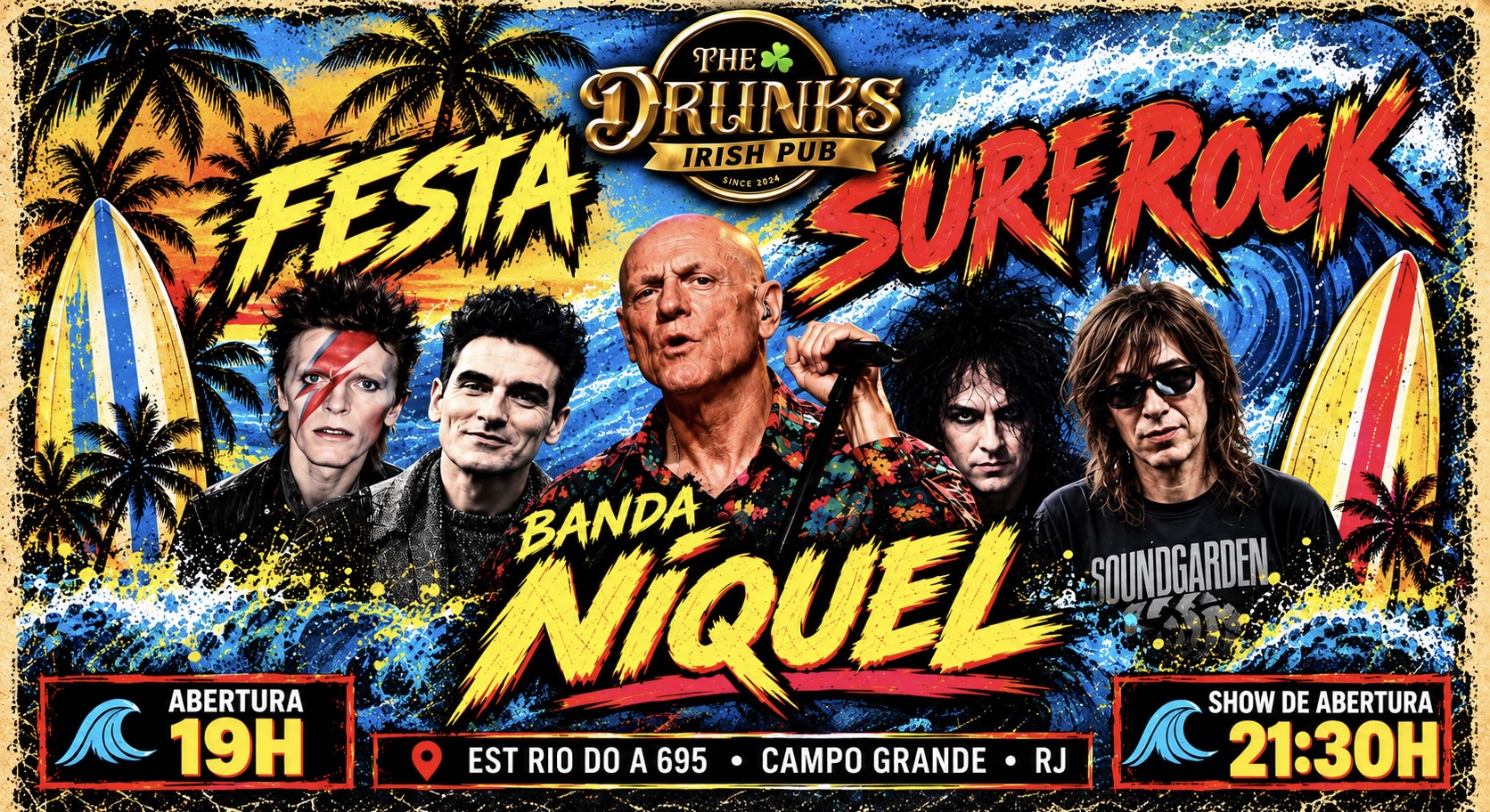 Divulgação: Festa Surf Rock -Banda Níquel