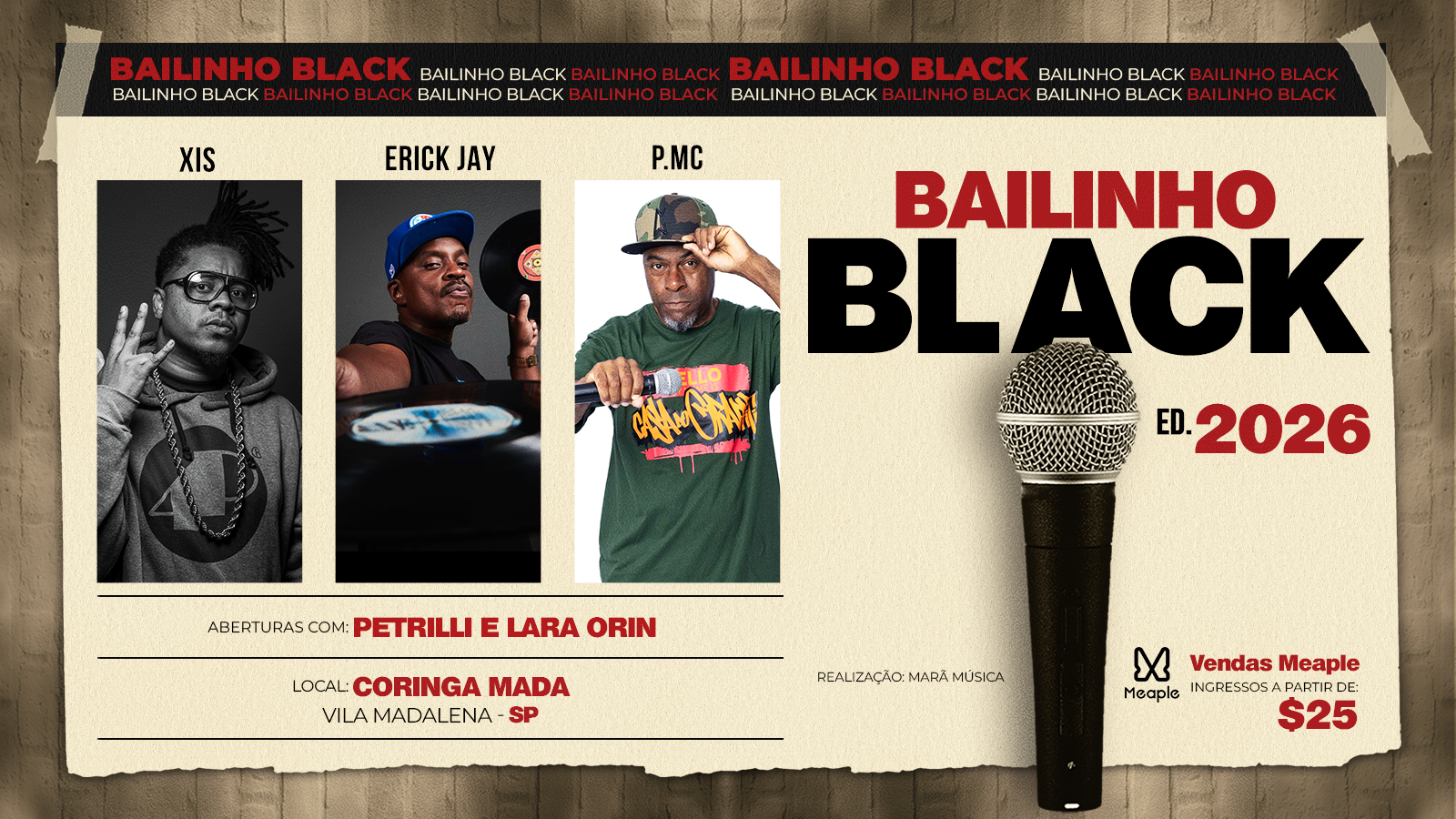 Bailinho Black 2026 - 1° Edição.