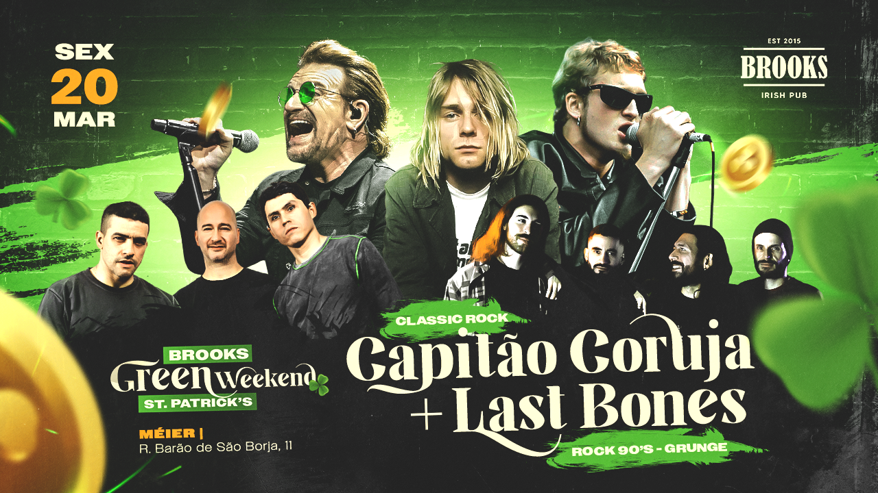 ST. PATRICKS WEEK -  20/3 - SEXTA  - Last Bones + Capitão Coruja 