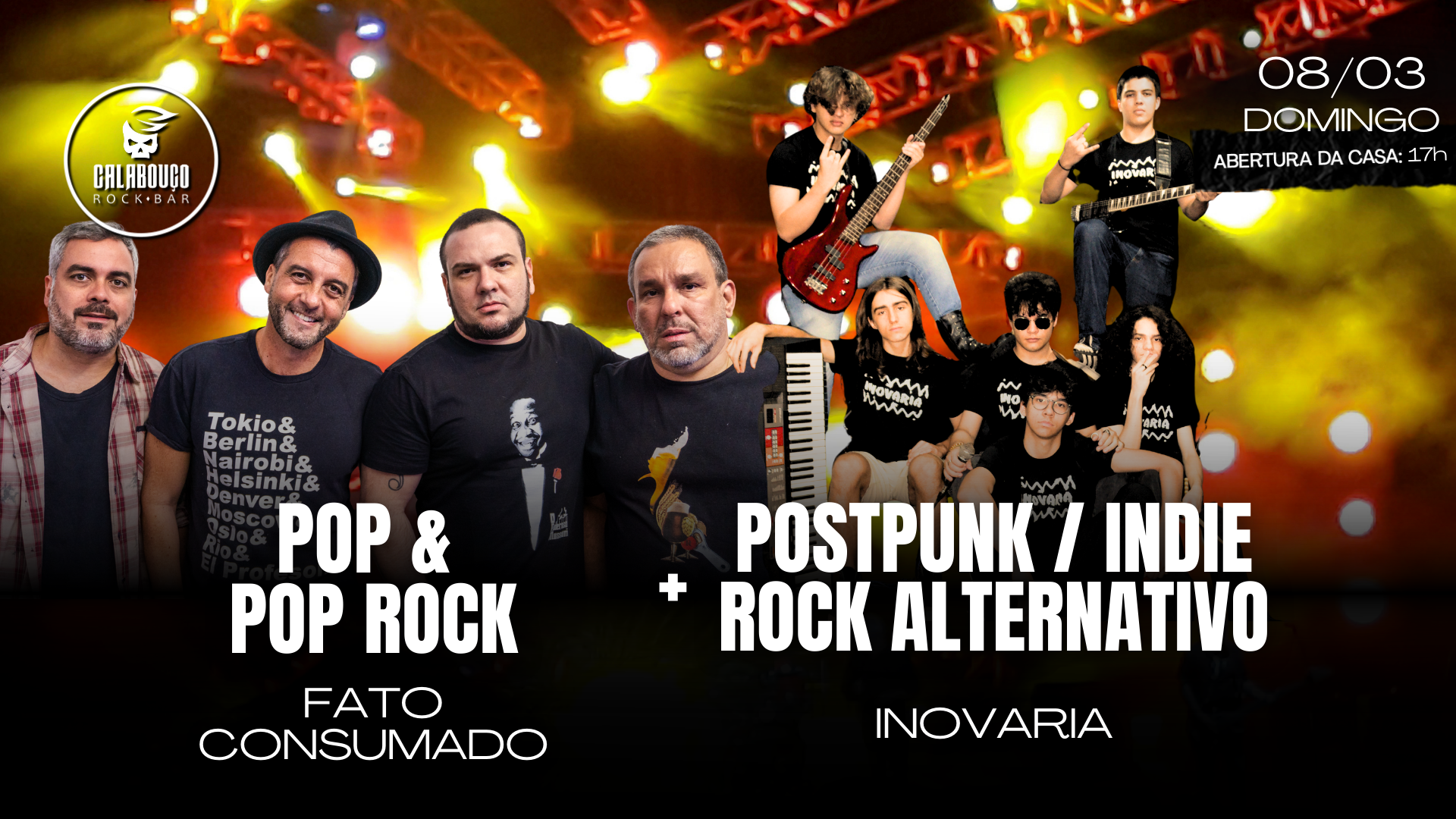 SUNDAY ROCK com FATO CONSUMADO & INOVARIA
