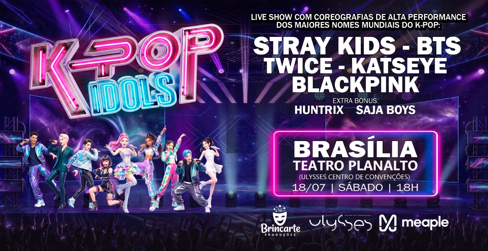K-POP IDOLS – TRIBUTE EXPERIENCE em Brasília em Brasília
