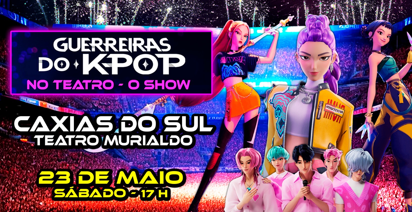 Guerreiras do K-POP no Teatro - O Show em Caxias do Sul em Caxias