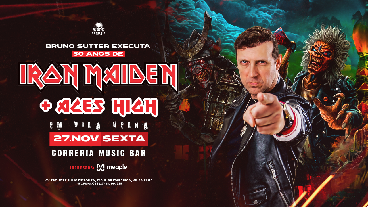 Divulgação: BRUNO SUTTER EXECUTA 50 ANOS DE IRON MAIDEN! #part2