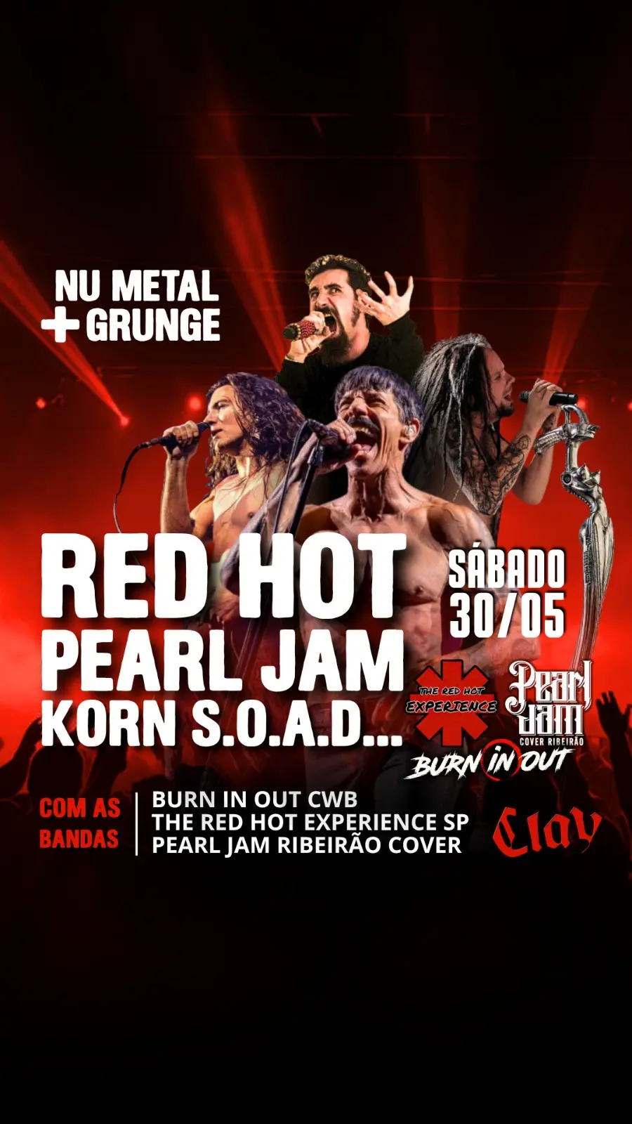 A ERA QUE MARCOU UMA GERAÇÃO SOAD • KORN • PEARL JAM • RED HOT