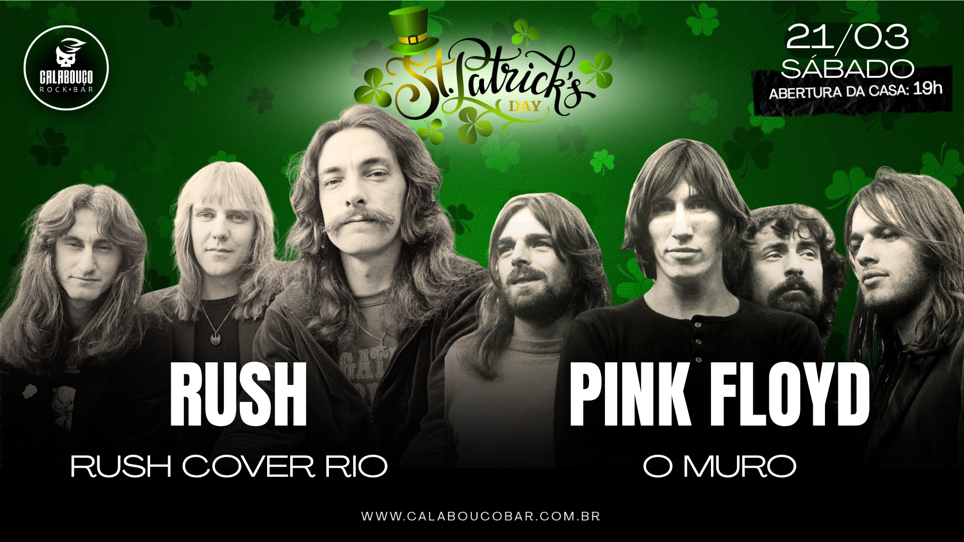 RUSH + PINK FLOYD com RUSH COVER RIO e O MURO
