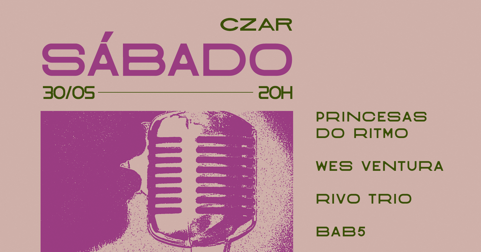 Sábado no Czar (30/05) 