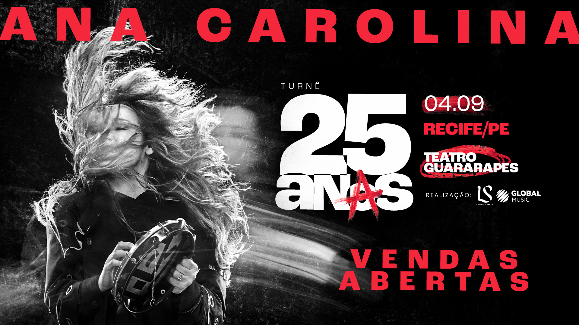 ANA CAROLINA — TURNÊ 25 ANAS EM RECIFE