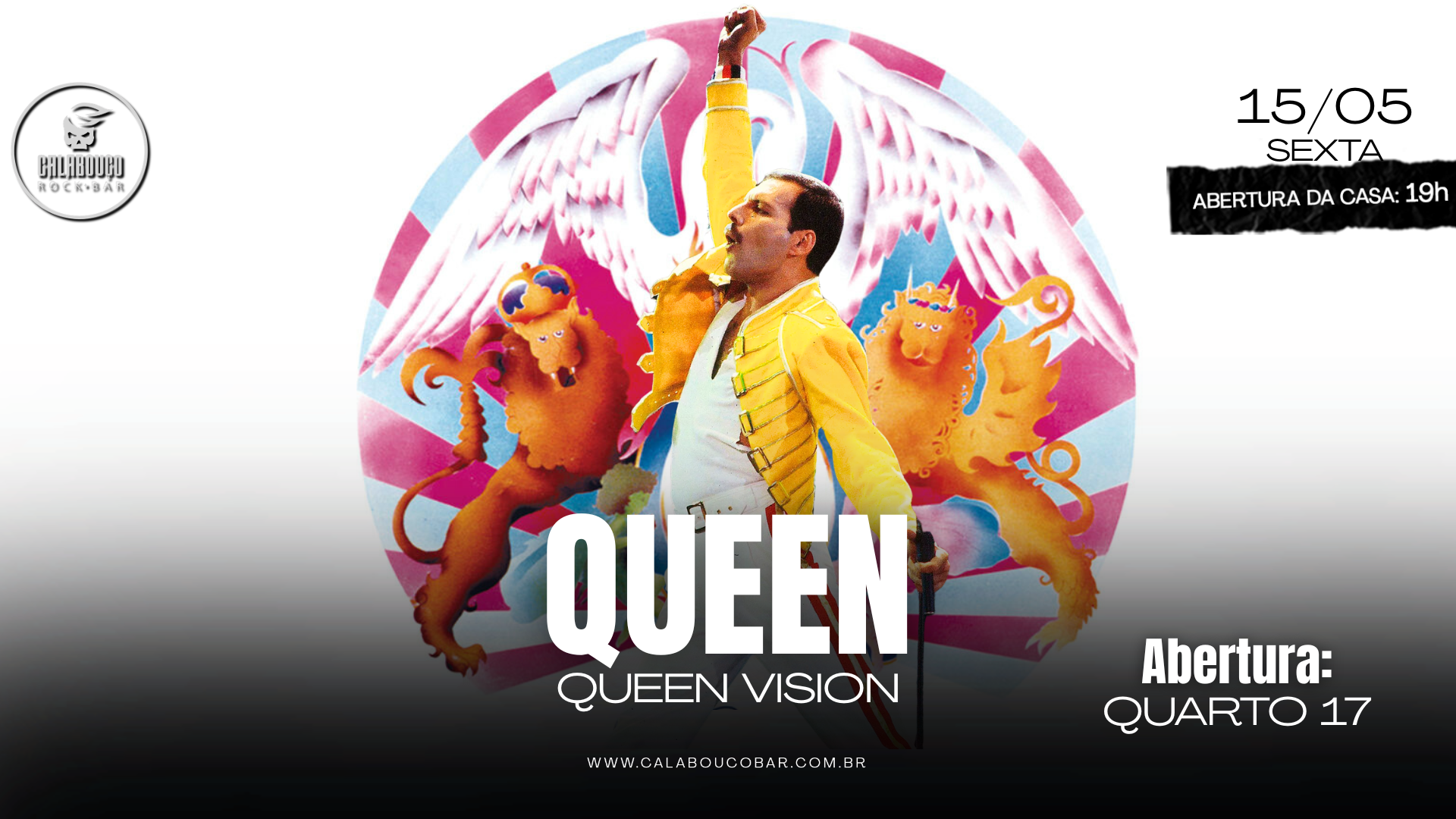 QUEEN com QUEEN VISION + Rock com Quarto 17