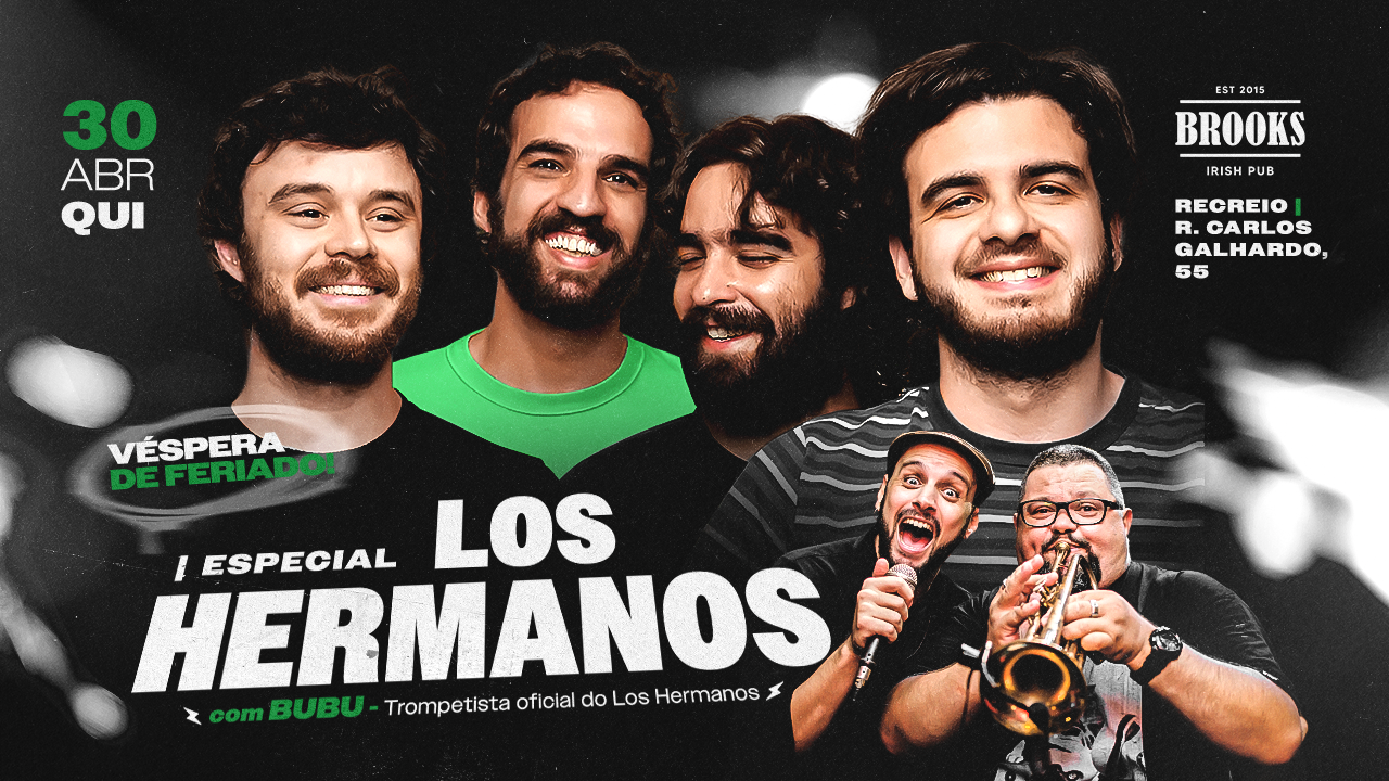 Especial Los Hermanos no RECREIO | Com Bubu trompetista da banda original - BROOKS  PUB