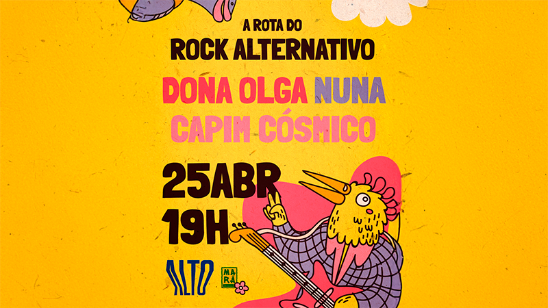 Dona Olga + ＮǗＮΛ + Capim Cósmico no Bar Alto
