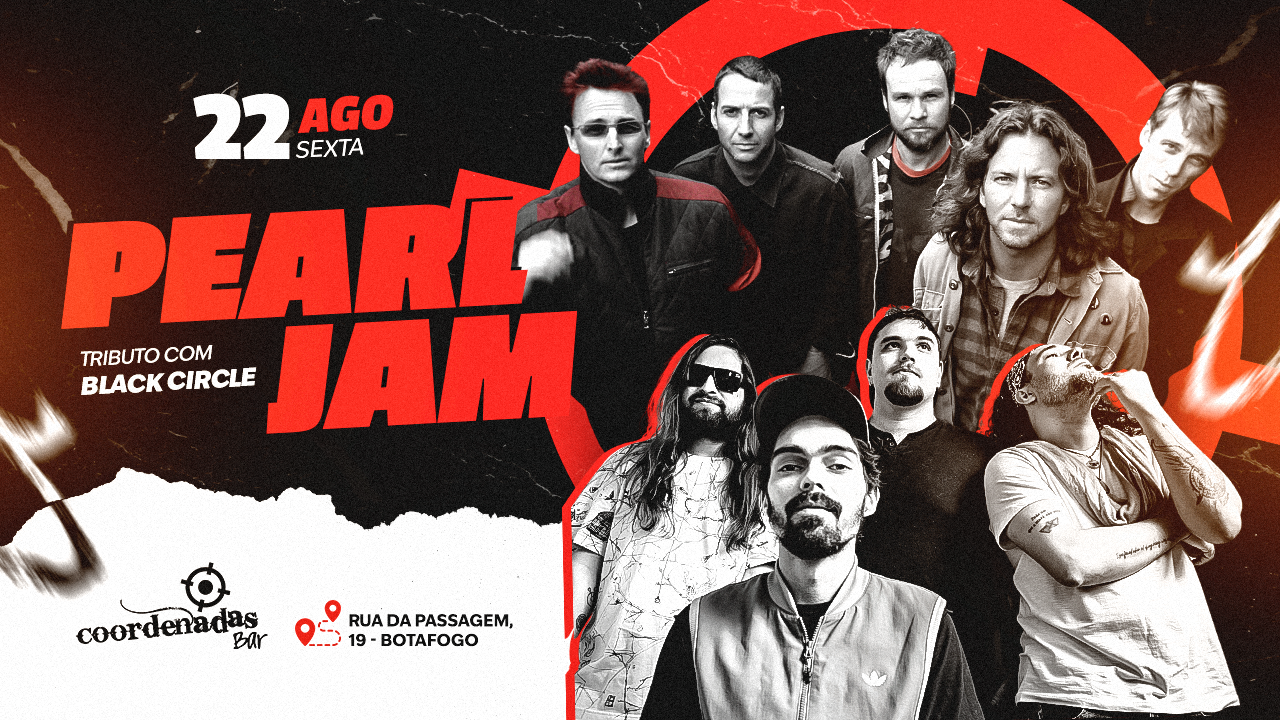 Pearl Jam Tribute com Black Circle no Coordenadas Bar em Rio de