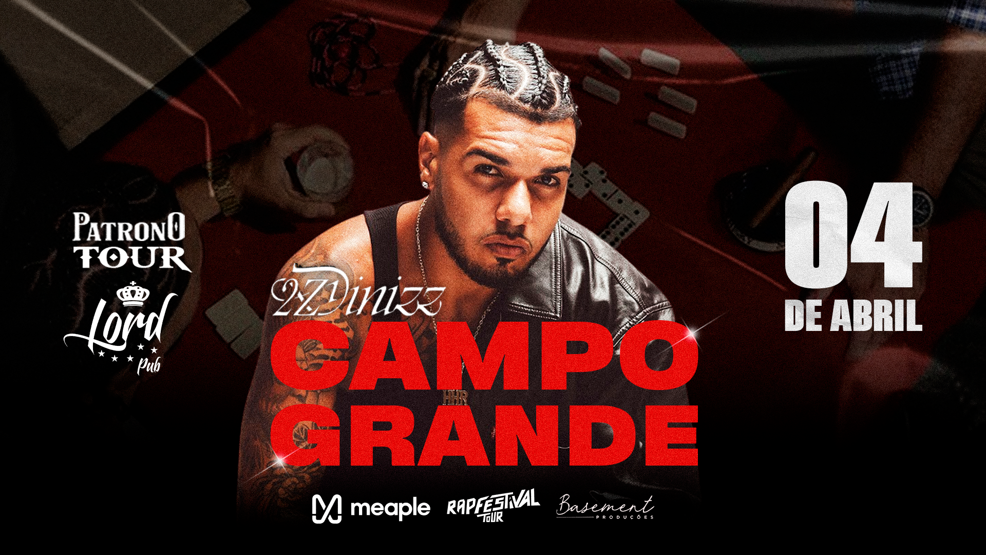 【g-rap】 JON DO / DIA CHRONICS 2zDinizz - Patrono em Campo Grande em Campo Grande