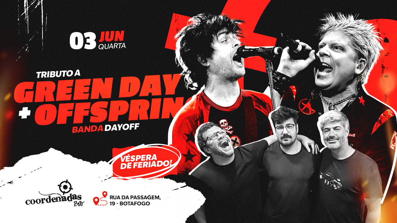 Tributo a GREEN DAY + OFFSPRING no Coordenadas Bar 