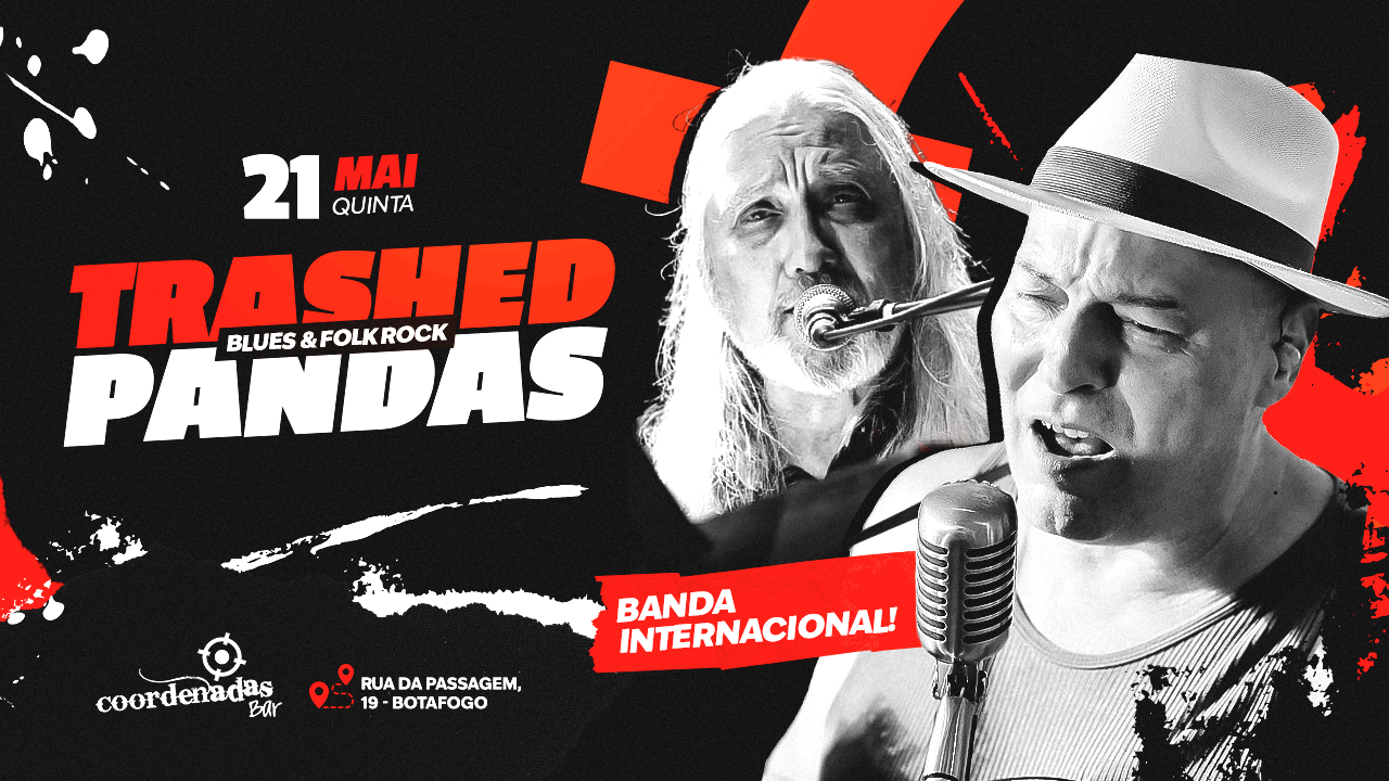 Trashed Pandas no Coordenadas Bar - Atração internacional 