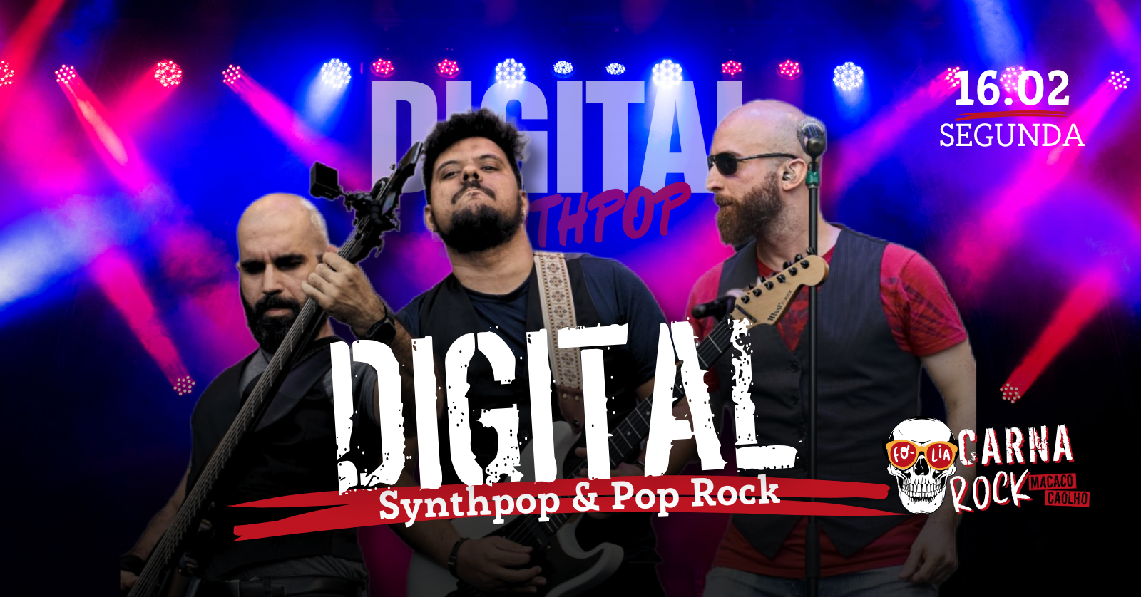 Banda Digital - Pop Rock e Synthpop - Seg 16.Fev