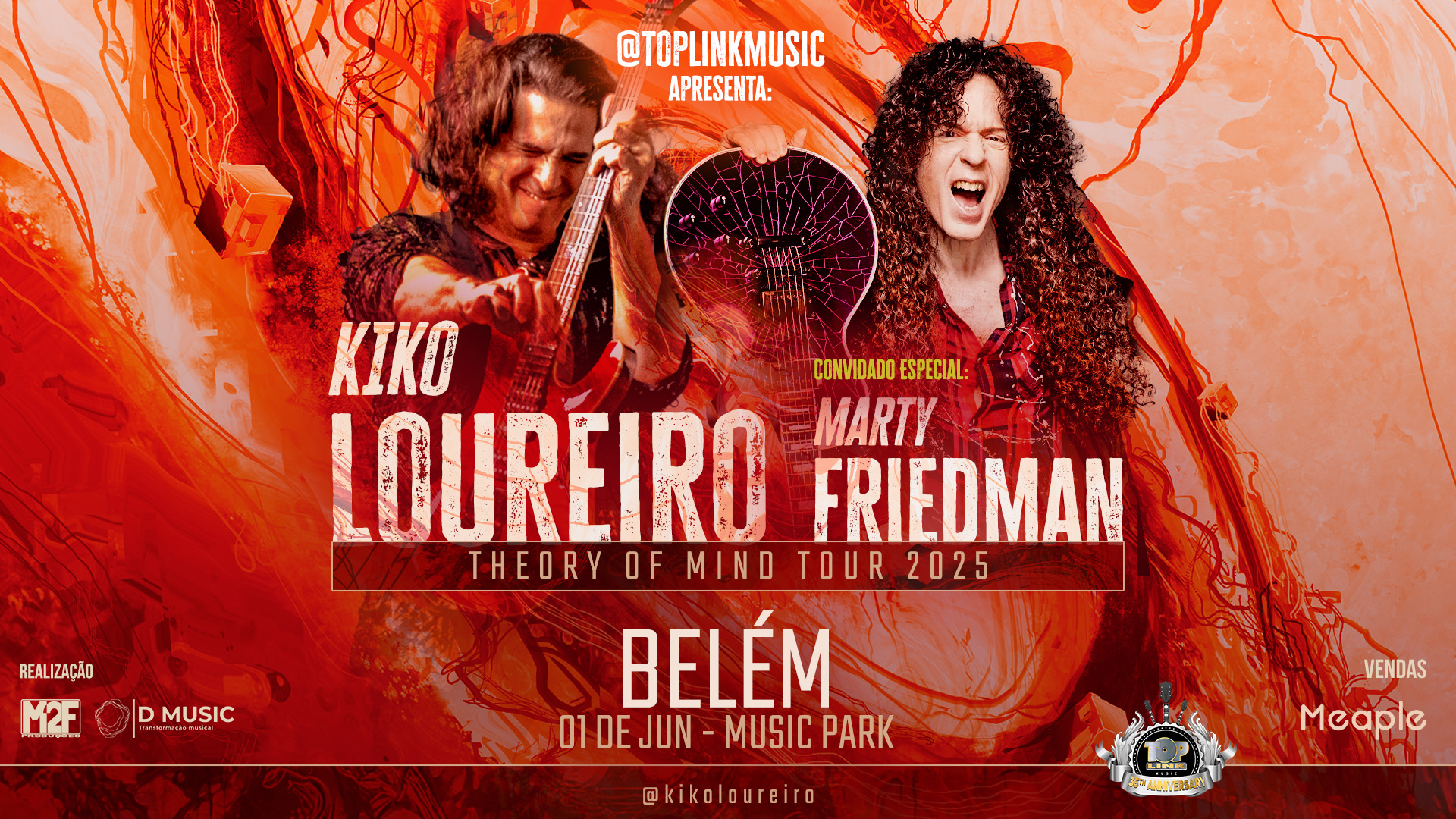 Kiko Loureiro & Marty Friedman em Belém