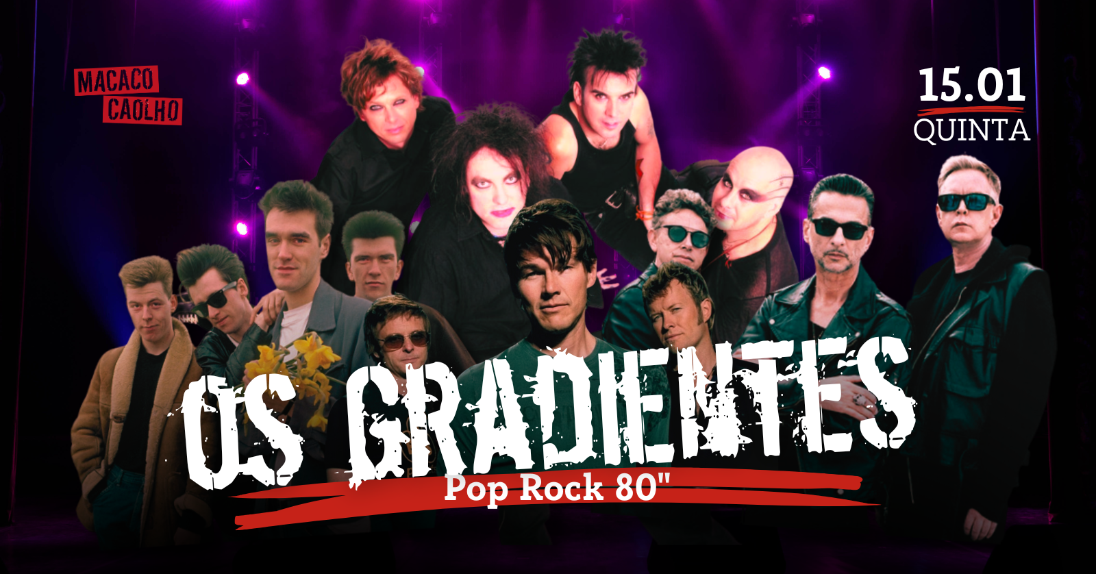 Os Gradientes - Back to the 80s - QUI 15.01
