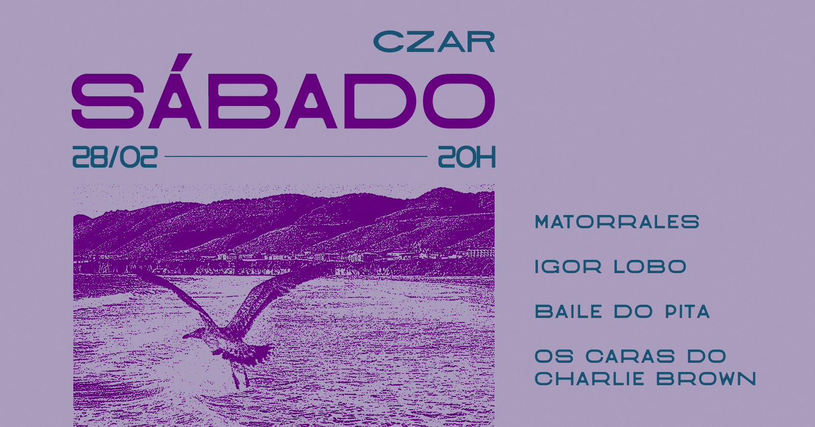 Sábado no Czar (28/02) 