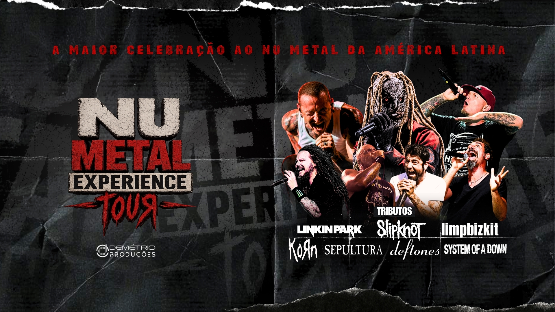 Divulgação: Nu metal experience tour - Blumenau/SC — tributos