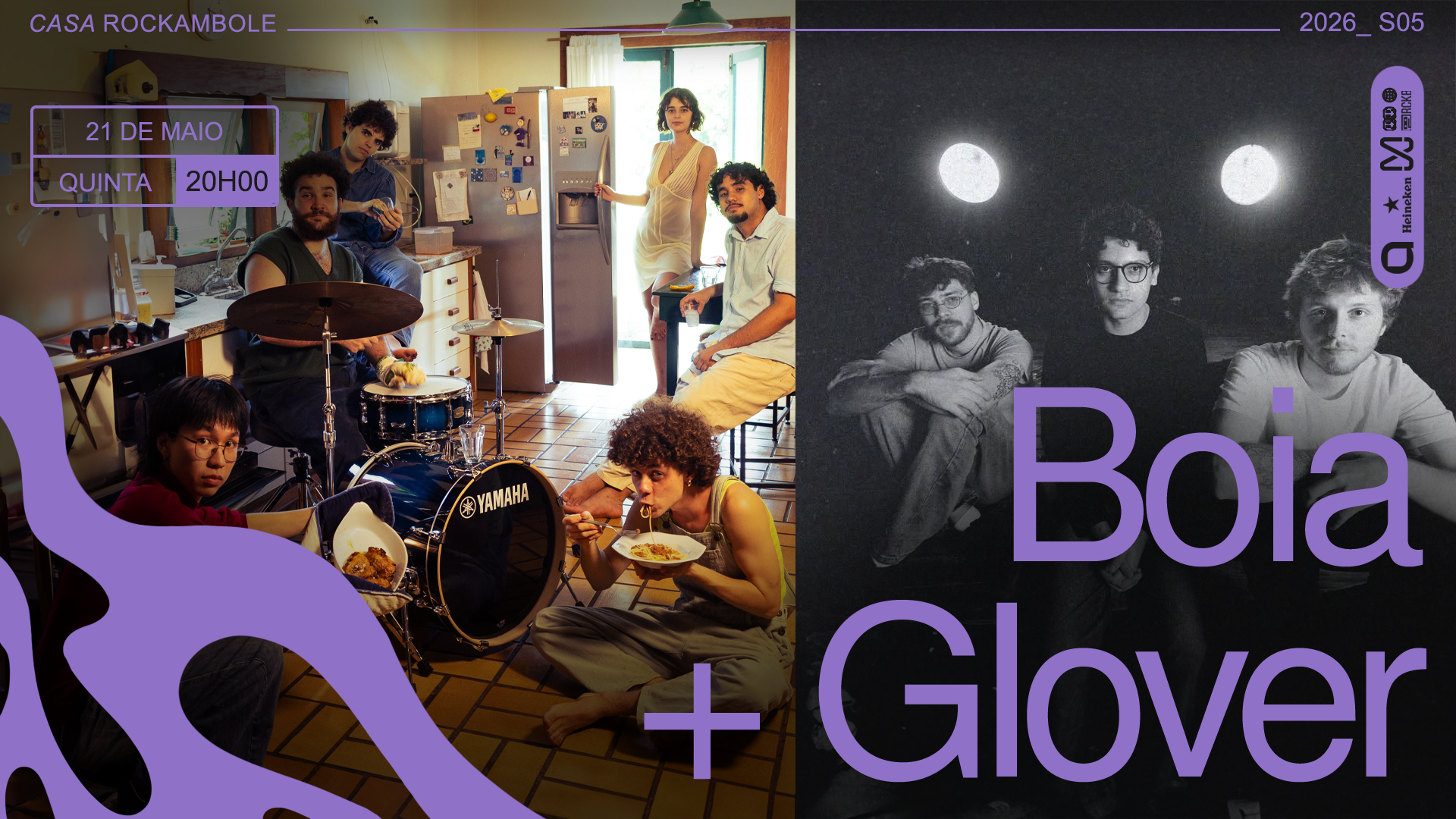 Boia + Glover na Casa Rockambole